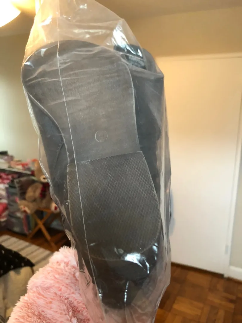 Vegan Leather Booties Brown Size 9 - Image 9