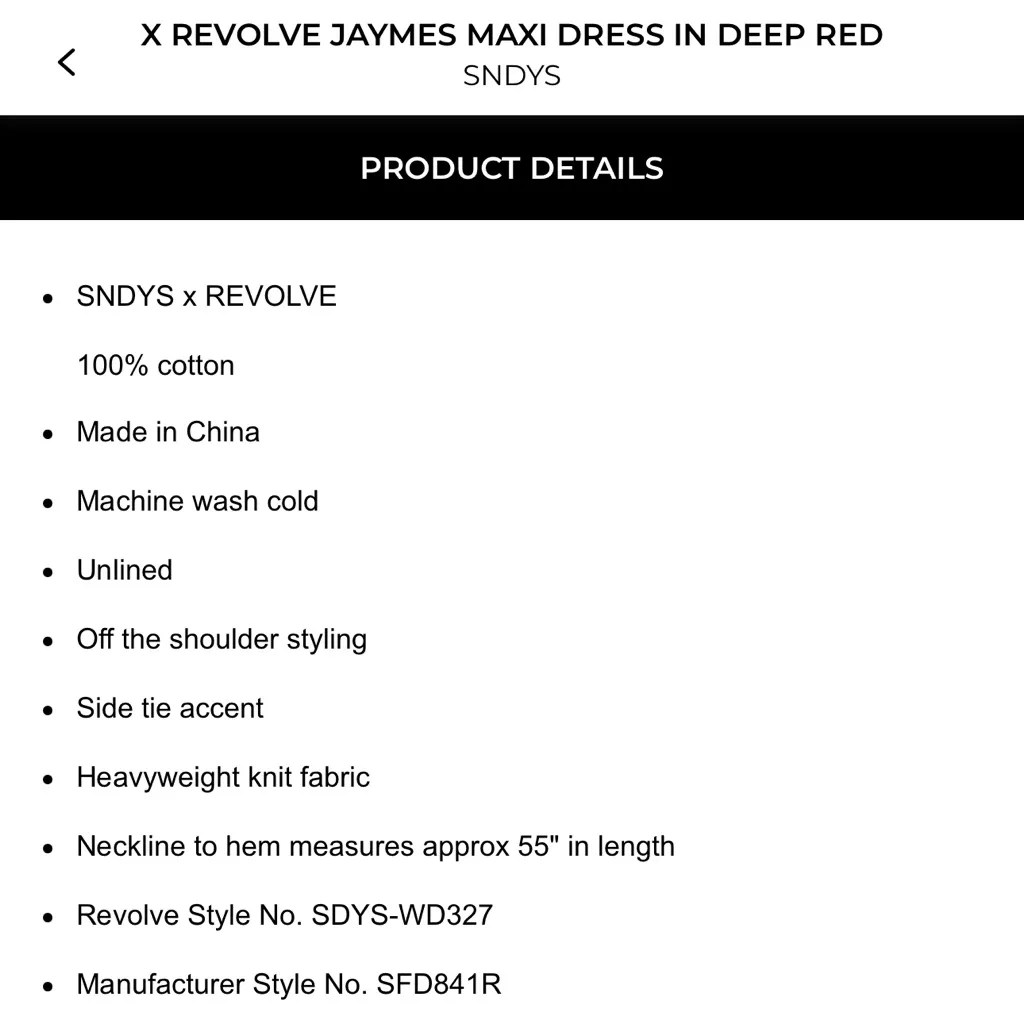 SNDYS x REVOLVE Jaymes Maxi Dress in Deep Red Size M - Image 4