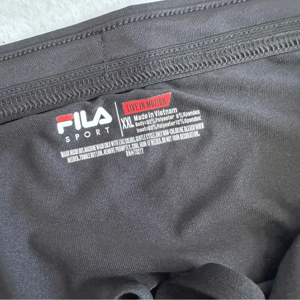 Fila Sport Leggings Women's XXL Black Live In Motion Drawstring Tru Dry Gym New - Image 8