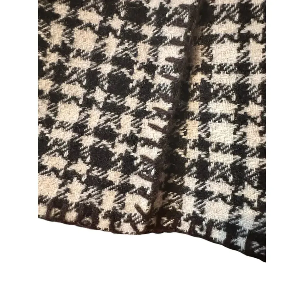 Eddie Bauer wool blend plaid faux wrap lined skirt 14 careerwear fall classic - Image 3