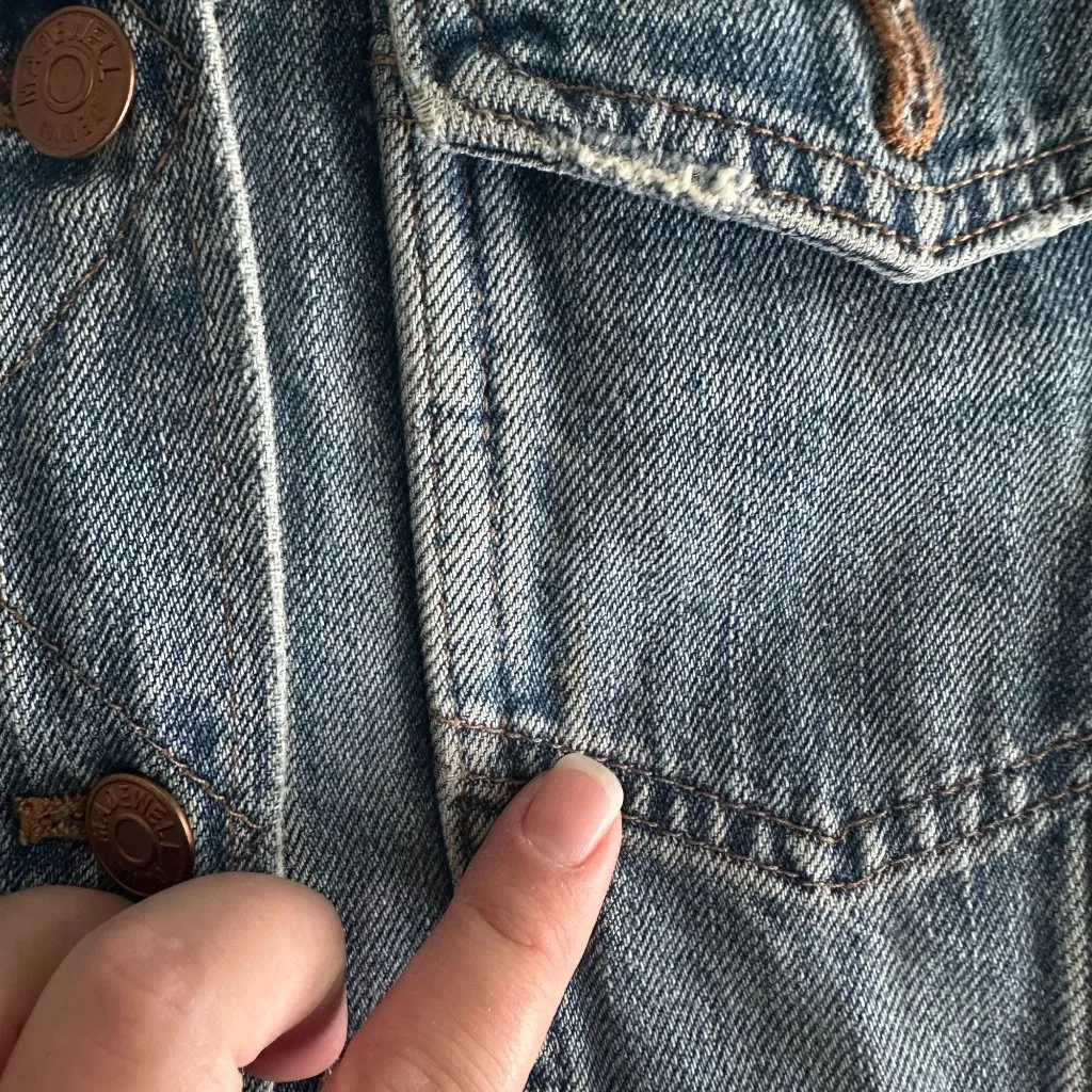 Madewell The Oversized Jean Jacket Medium Wash - Image 8