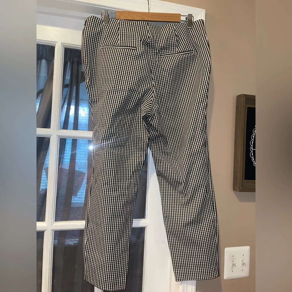 A New Day Monochrome Gingham skinny Pants with side zipper woman’s 14 - Image 2