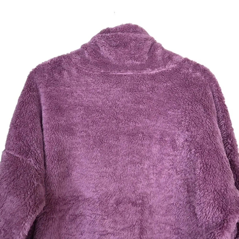 Spyder Womens L Bailey Faux Shearling Jacket in Tulipwood Purple NEW - Image 5