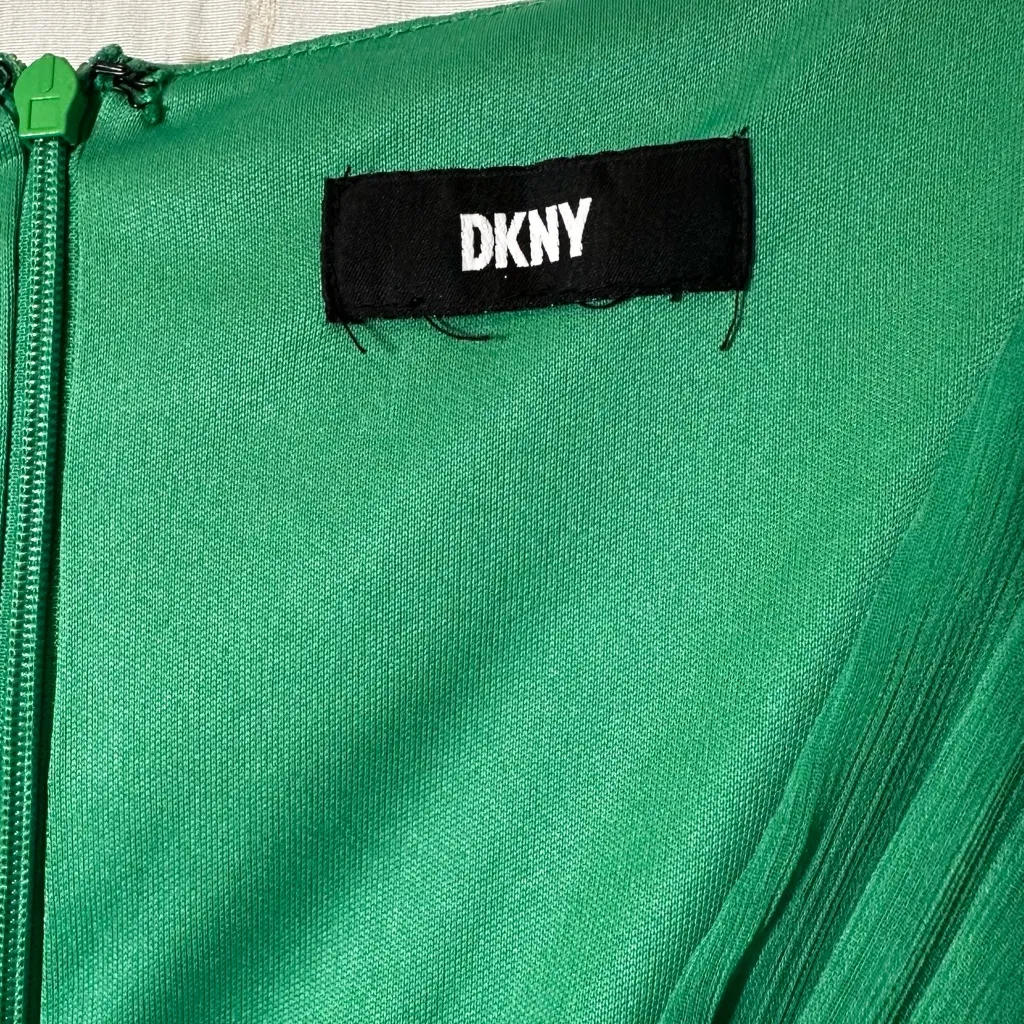 DKNY Vibrant Green High Low Dress - Image 6