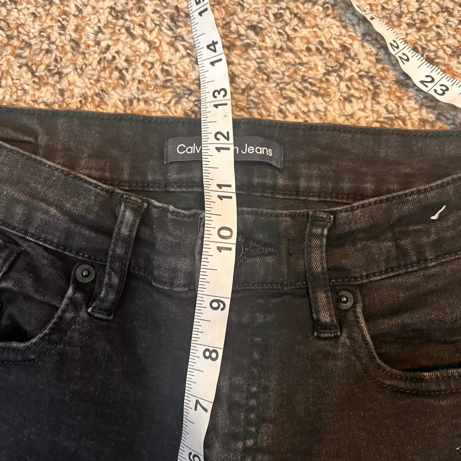 Calvin Klein Jeans Women High Rise Skinny Black Denim Pants Size‎ 10 30 - Image 5