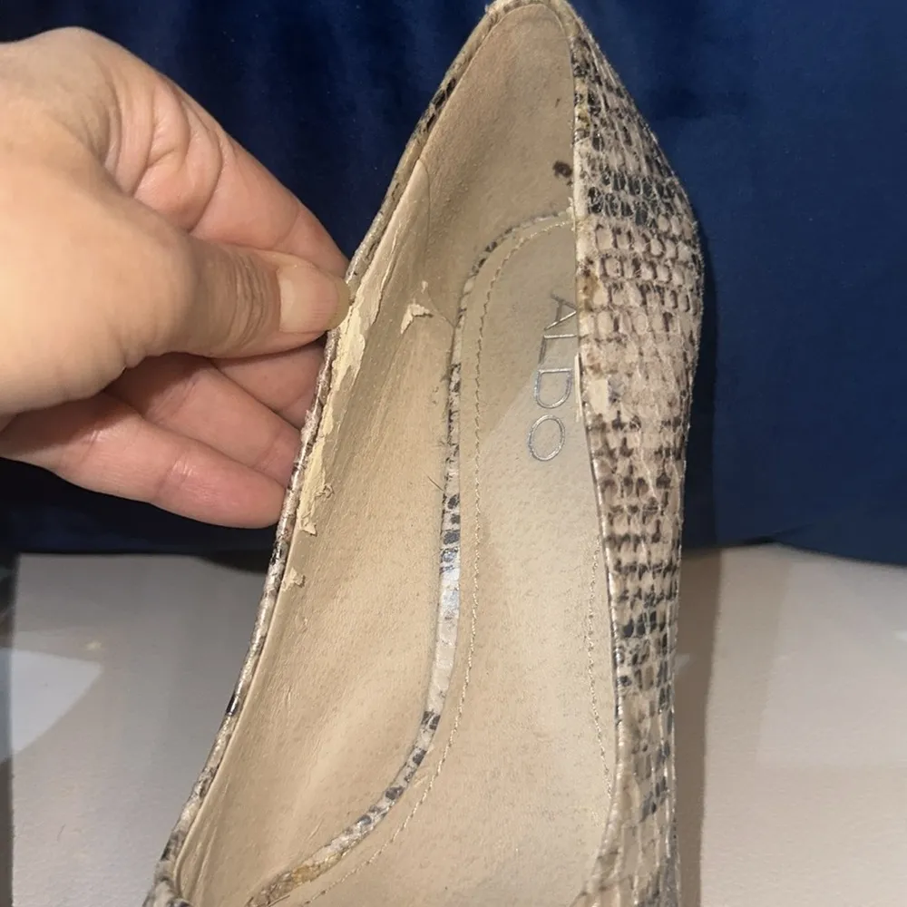 Aldo Python Snake Print Heels - Image 5