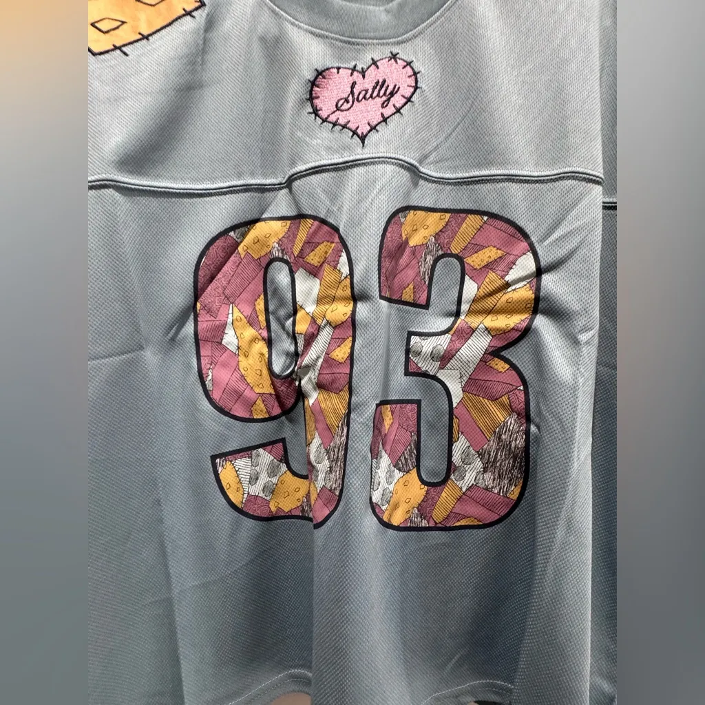 Disney The Nightmare Before Christmas Sally Cropped Football Jersey - Image 5
