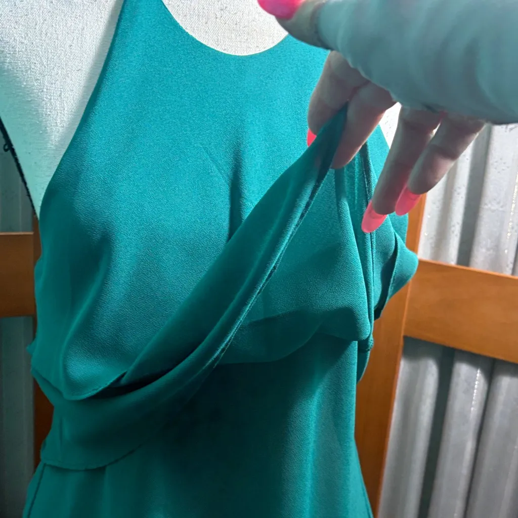 Q&A Elegant Teal Layered Tank style Top - Image 4