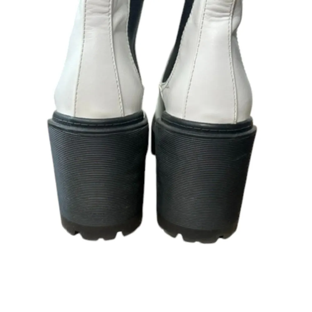 Urban Outfitters Chloe Chelsea Boot In White Women's Size 8 - Image 5