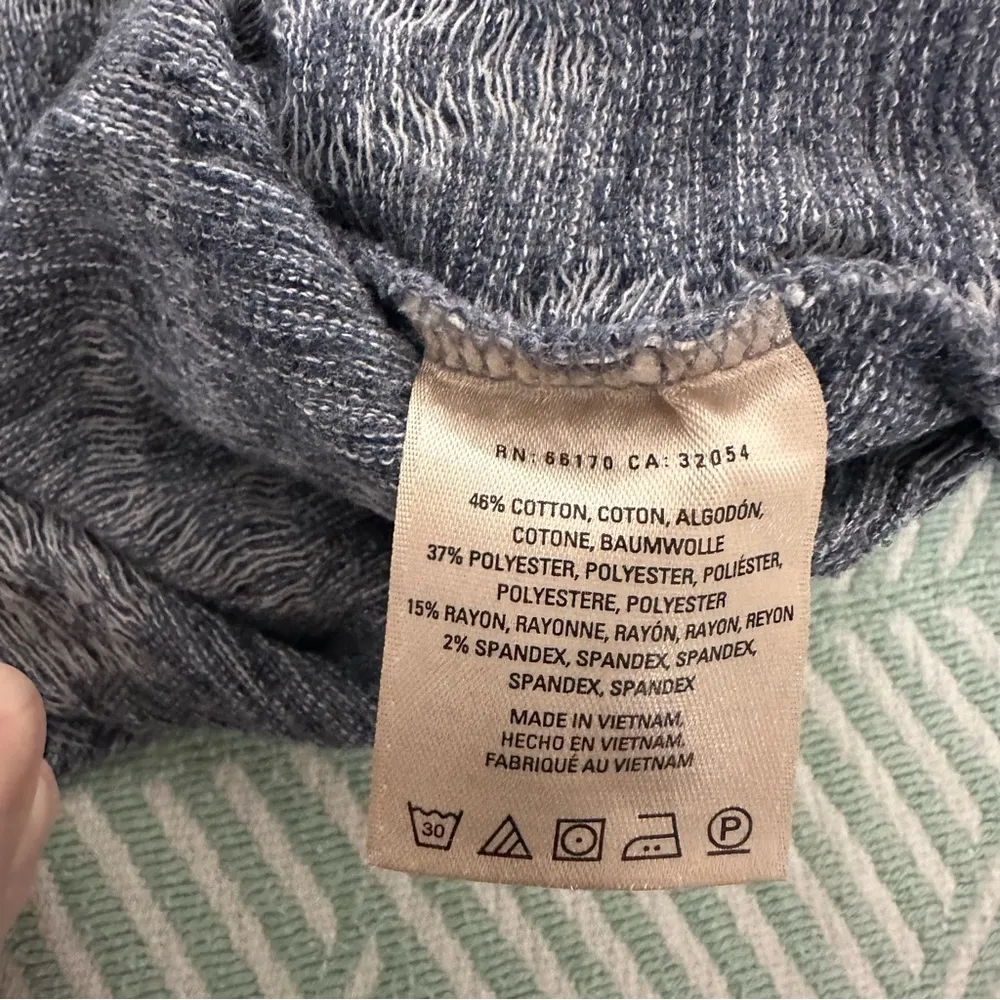 Saturday Sunday Anthropologie Blue Grey Cowl Neck Dress - Image 6