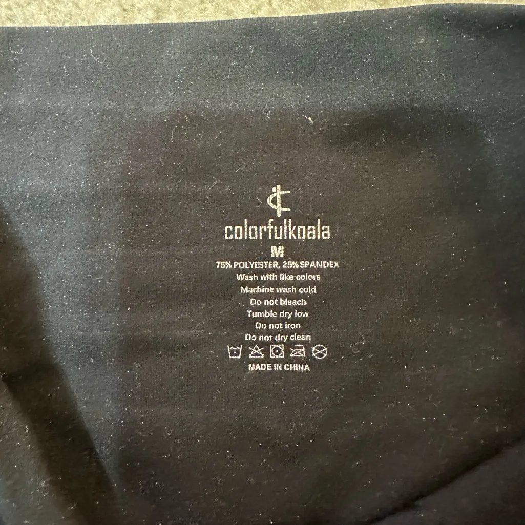 Colorfulkoala High Waisted Tummy Control Workout Leggings Black Medium - Image 5