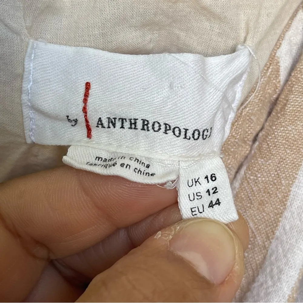 Anthropology Savannah Striped jumpsuit SZ 12 - Image 9