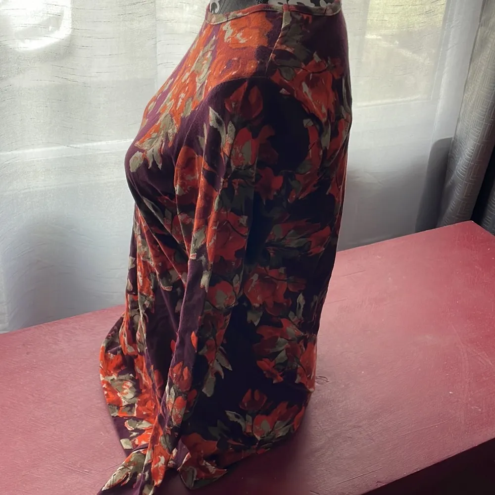 D&Co. denim + company Colorful Long Sleeve Top Size XS - Image 3