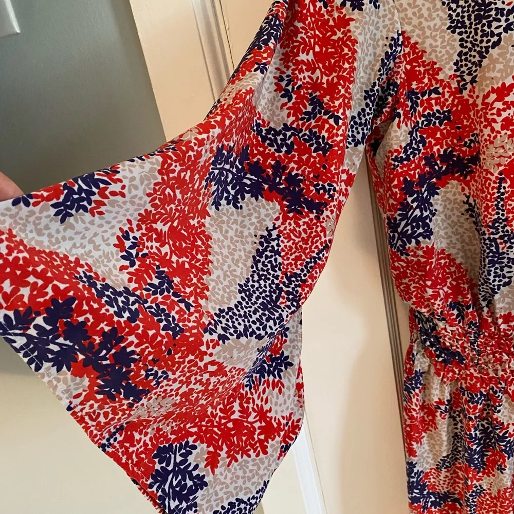 Jessica Simpson Red, White, & Blue Long Sleeve Dress size 6 - Image 2