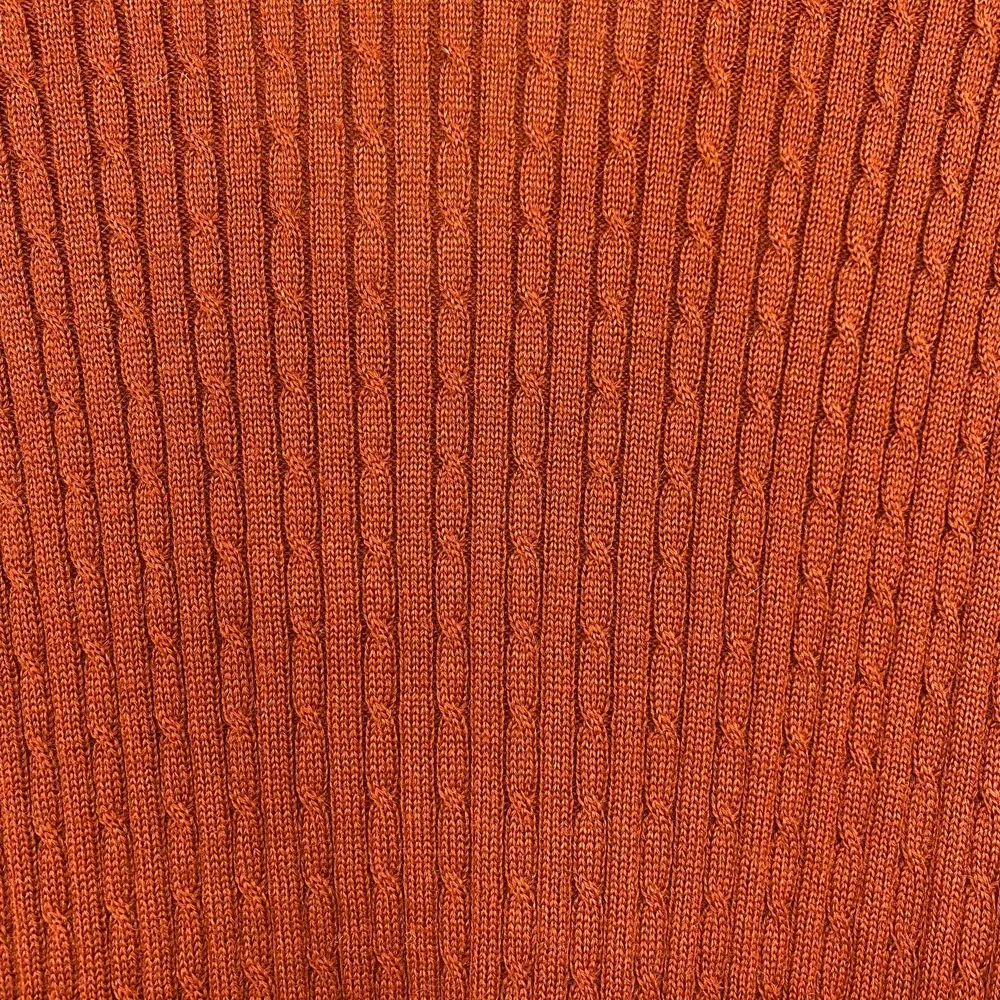 Irvine Park Merino Wool Sweater Vest Cable Knit Rust Color Women Size XL - Image 4