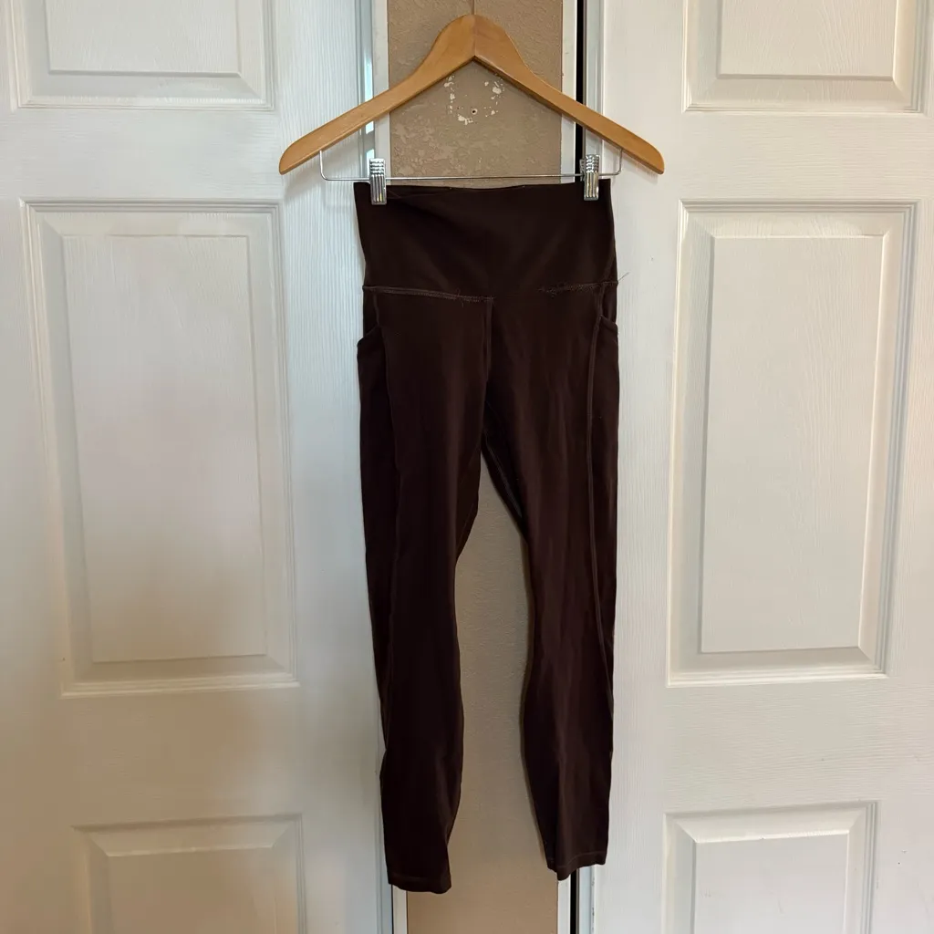 Lululemon Align Leggings with Pockets 25" Brown Size 6 - Image 4