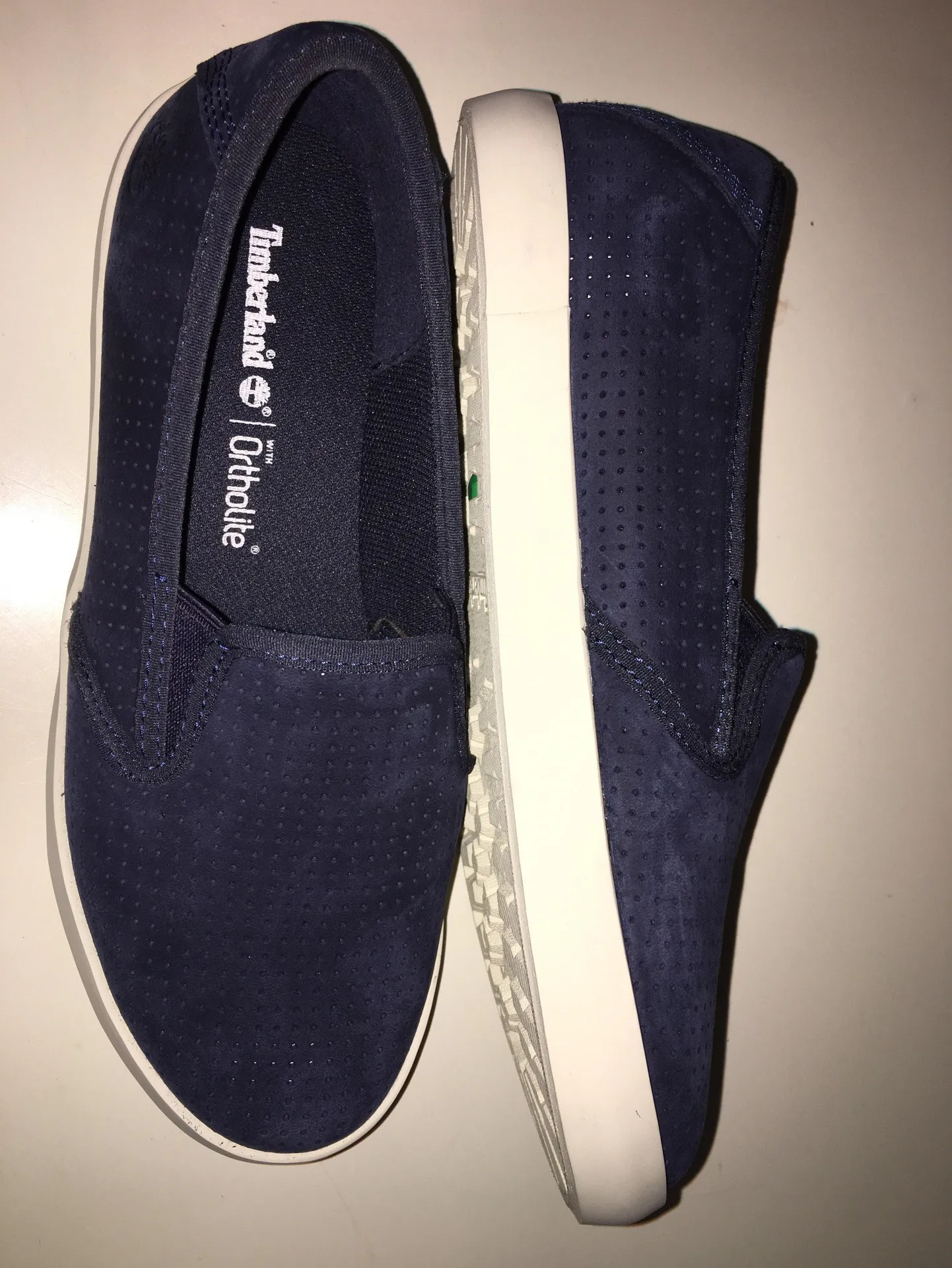 Timberland Navy Blue Slip-On Shoes - Image 2