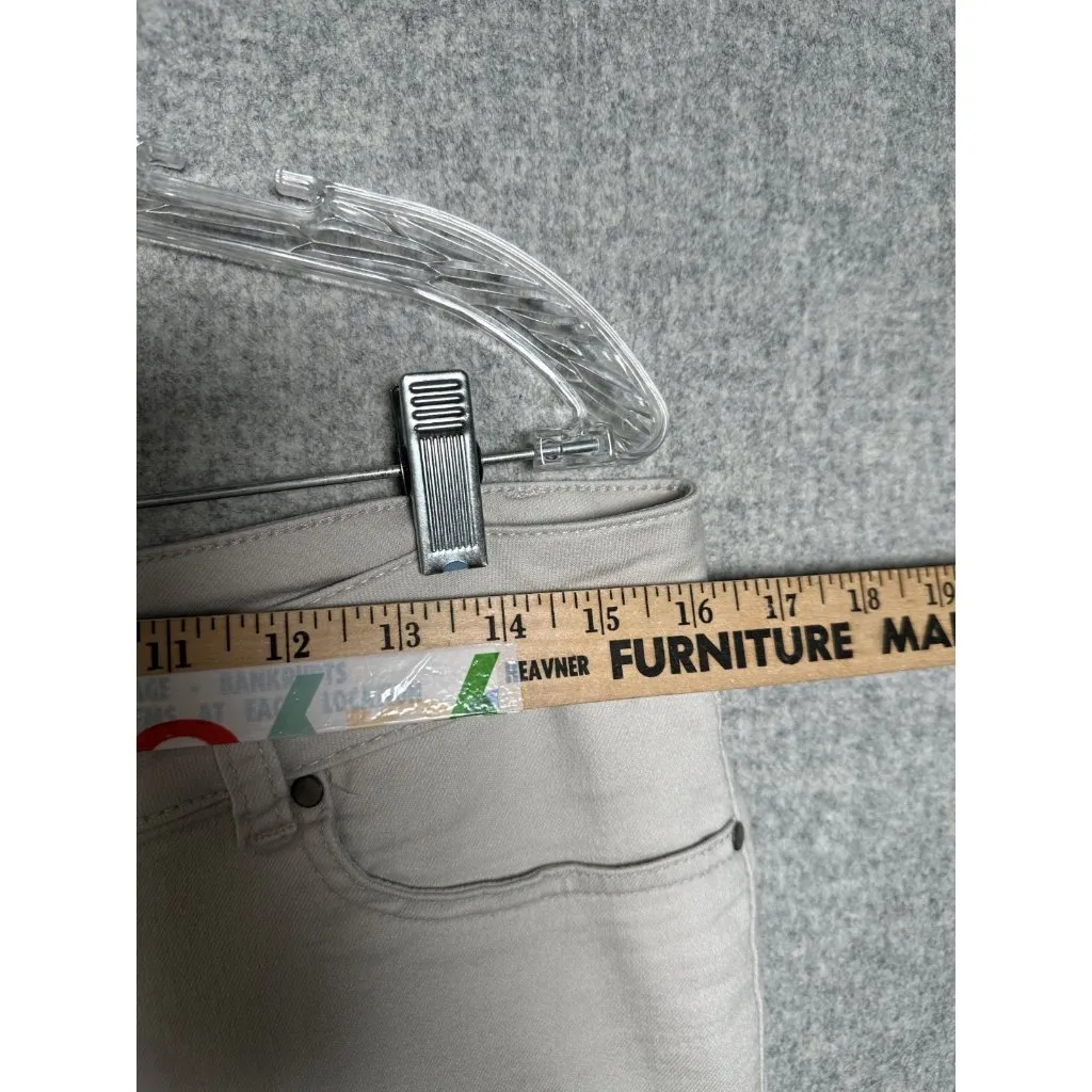 D. Jeans  Womens Size 10 White Skinny Flat Front Zip Button Stretch - Image 7