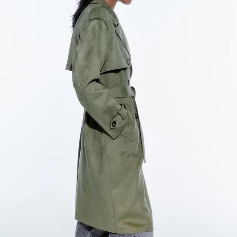 🆕 2024 ZARA FAUX SUEDE TOPCOAT - Image 5