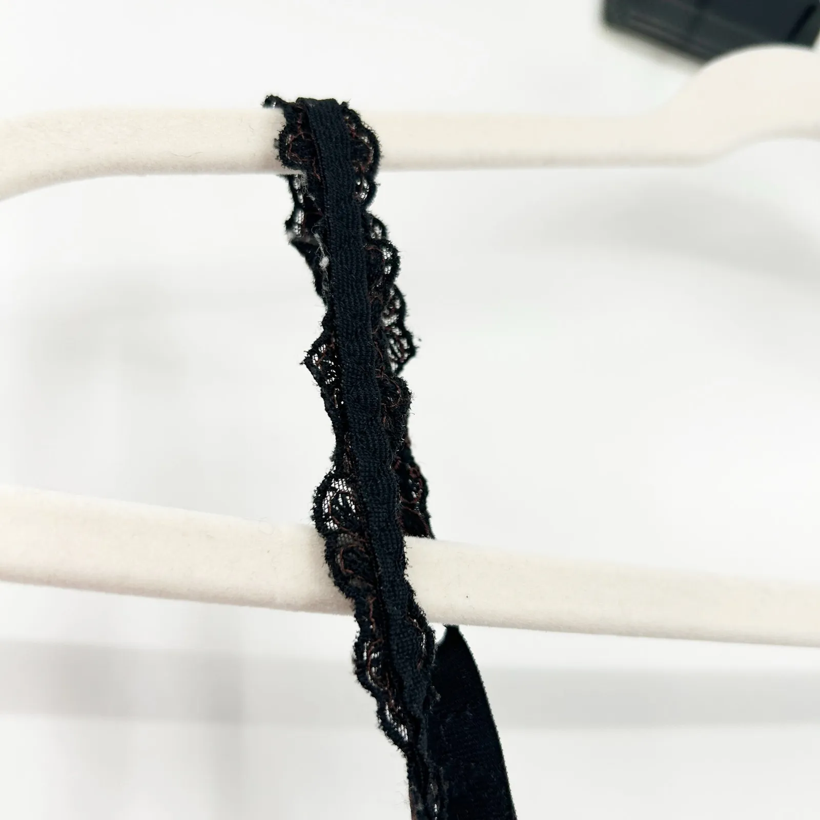 La Perla Vintage Lingerie Whimsigoth Sheer Lace Underwire Bra Size 36C Black - Image 3