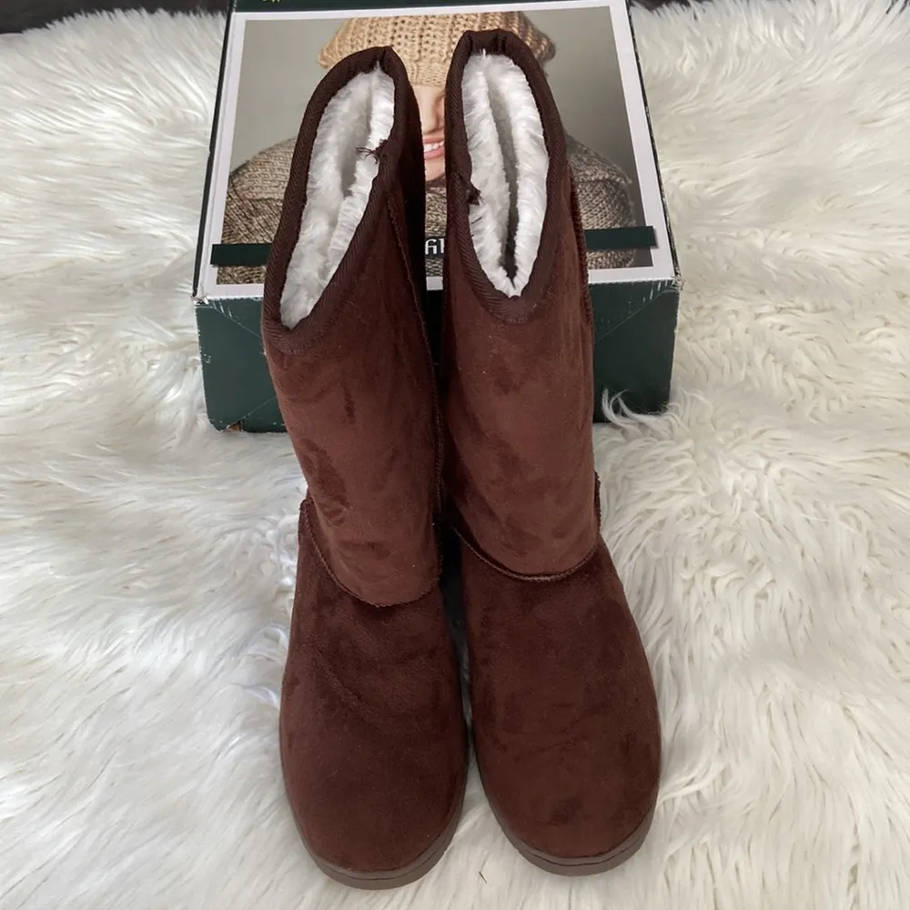 DAWGS brand new boots in the box so soft and warm brown color Size 8 - Image 6