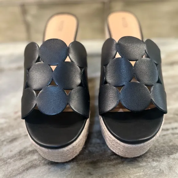 NYDJ Helene platform sandals Black New - Image 2