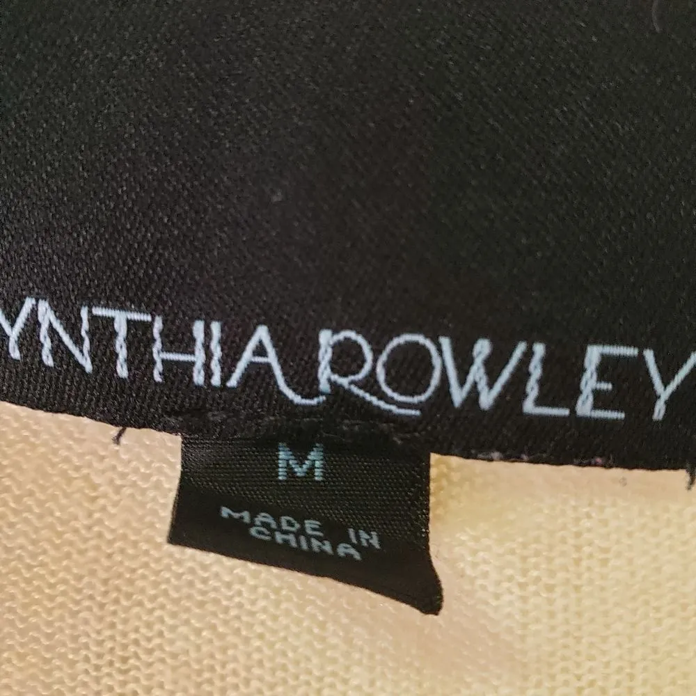 Cynthia Rowley Yellow Ruffled Women's Sweater - Image 3