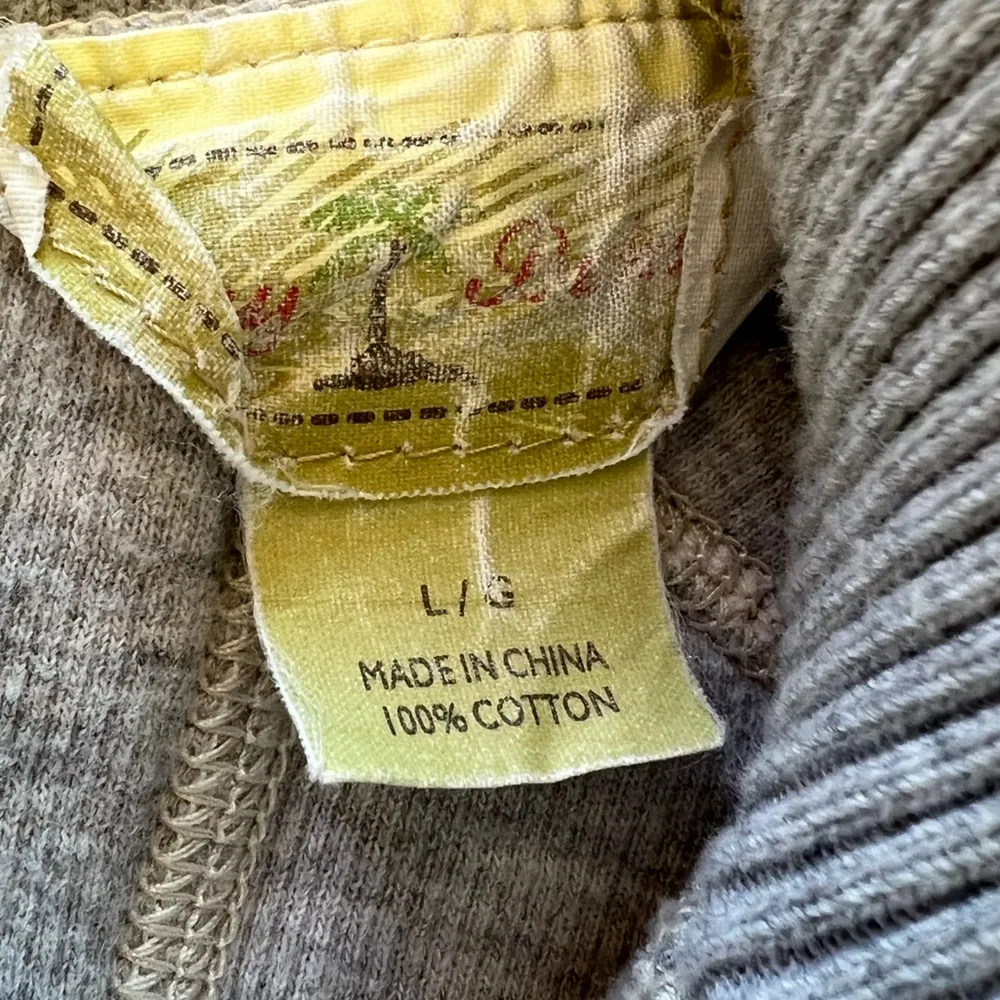 Tommy Bahama Men’s Large Coconut/Cream Half-Zip Sweater - Image 6