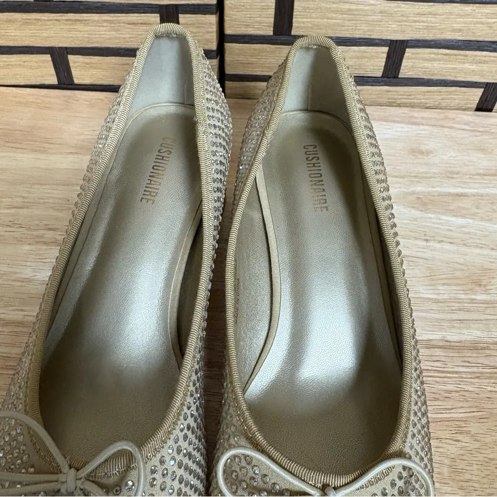 Cushionare Eiffel Gold‎ Studded Blingy Heels Size 7.5 - Image 7