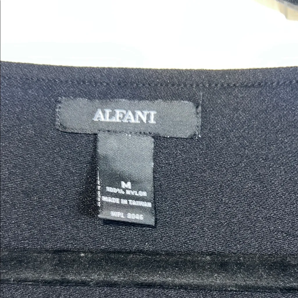 Alfani Gray and‎ Silver Fitted 3/4 Sleeve Blouse - Image 2