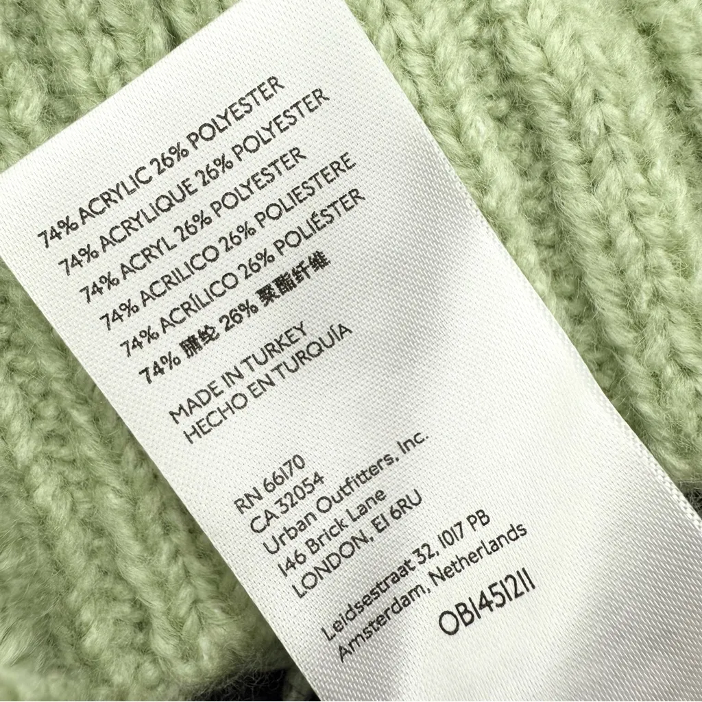 Anthropologie Nordic Fair Isle Turtleneck Sweater Green Sz M NWT - Image 10