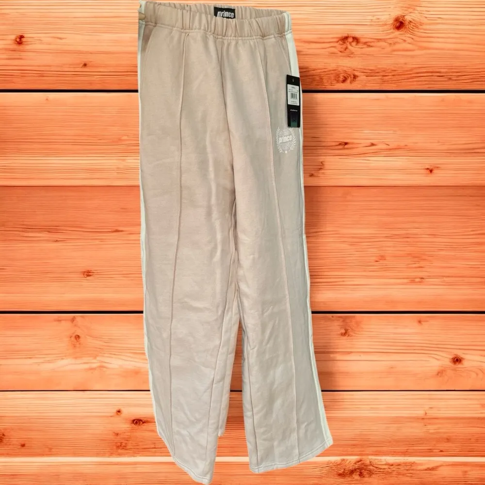 NWT Prince Break Point FLlcTrack Pant Small Dusty Pink, White Pink - Image 2