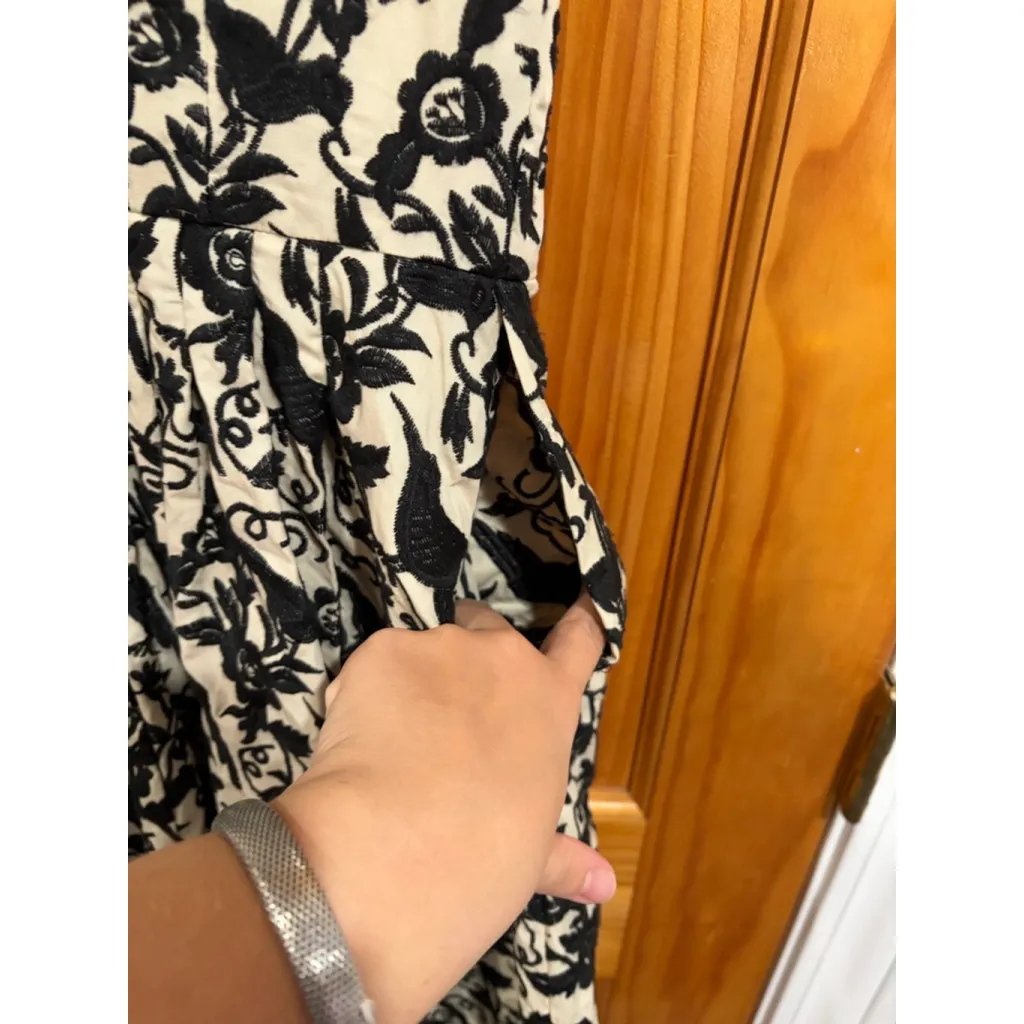 Vintage Betsey Johnson Embroidered Crow Y2K Halloween Fit & Flare Dress Size 2 - Image 4