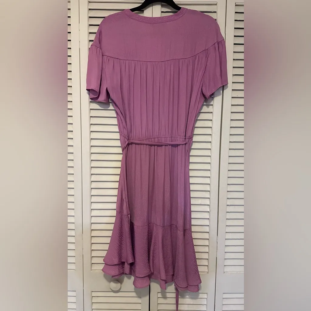 Simply Vera – Vera Wang ruffle dress SZL Purple Size L - Image 3