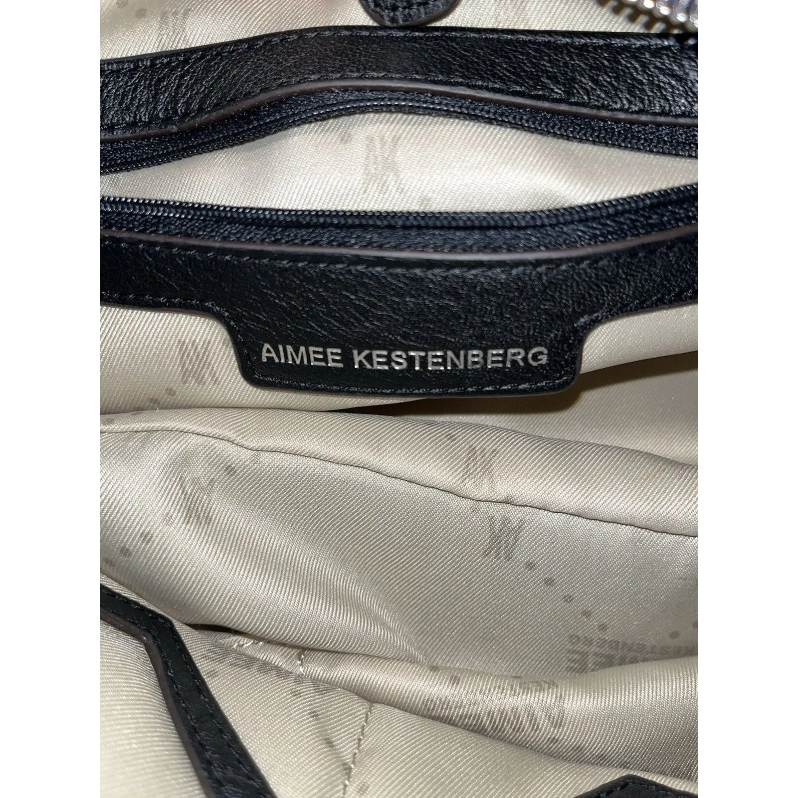 Aimee Kestenberg Emerald Green Calf Hair & Black Leather Crossbody Purse ToteNEW - Image 8