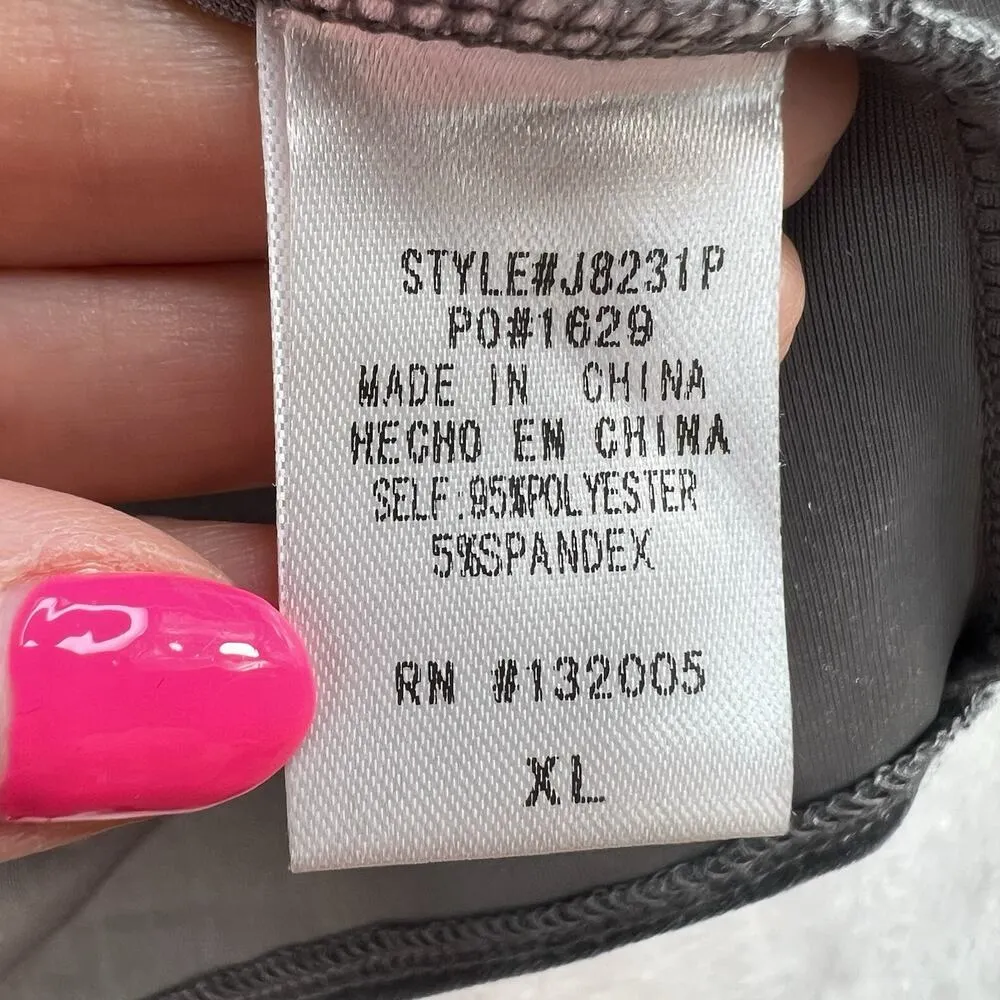 Entro XL Gray Velvet Kimono Bright Floral Embroidery Boho Bohemian Whimsigoth - Image 5