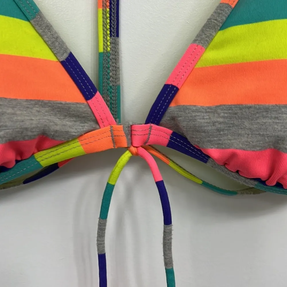 HOBIE Rainbow swimsuit bikini top size Extra Large - Image 4