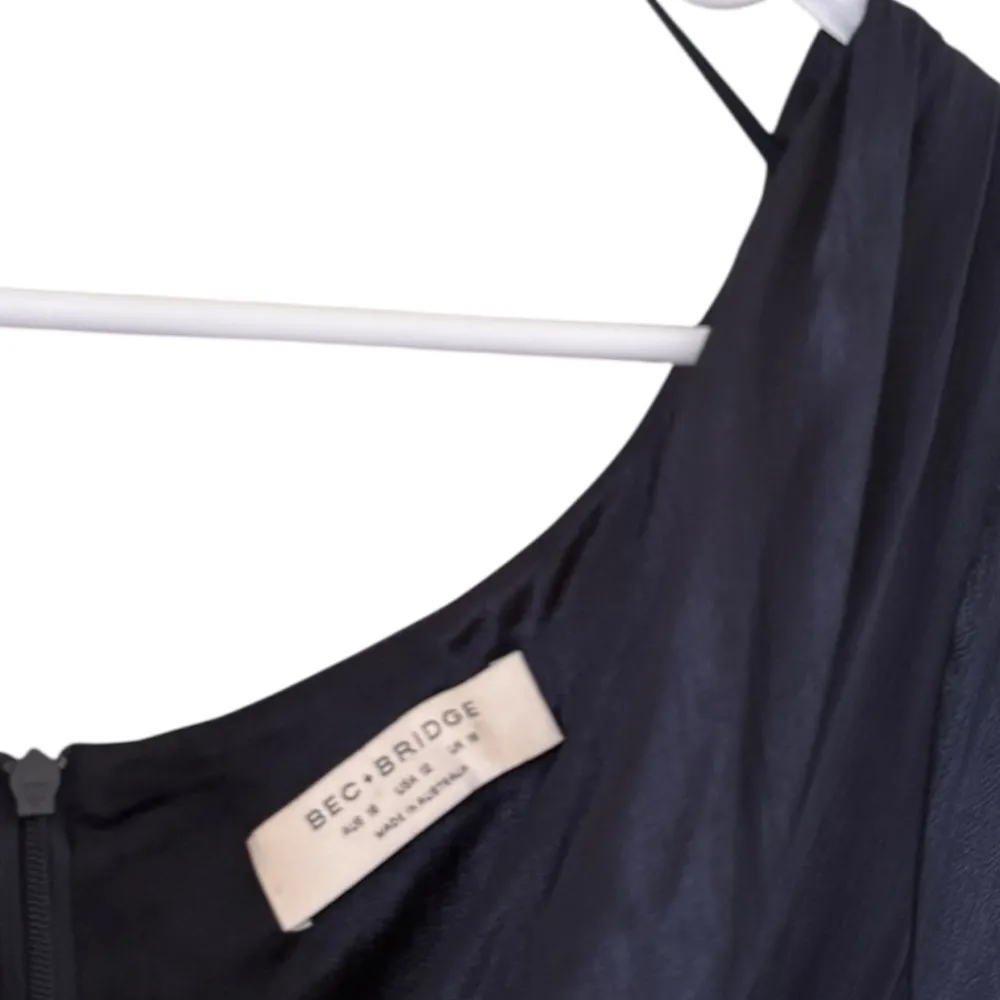 Bec + Bridge Navy Blue Moon Dance Long Sleeve Cowl Maxi Dress - Image 5