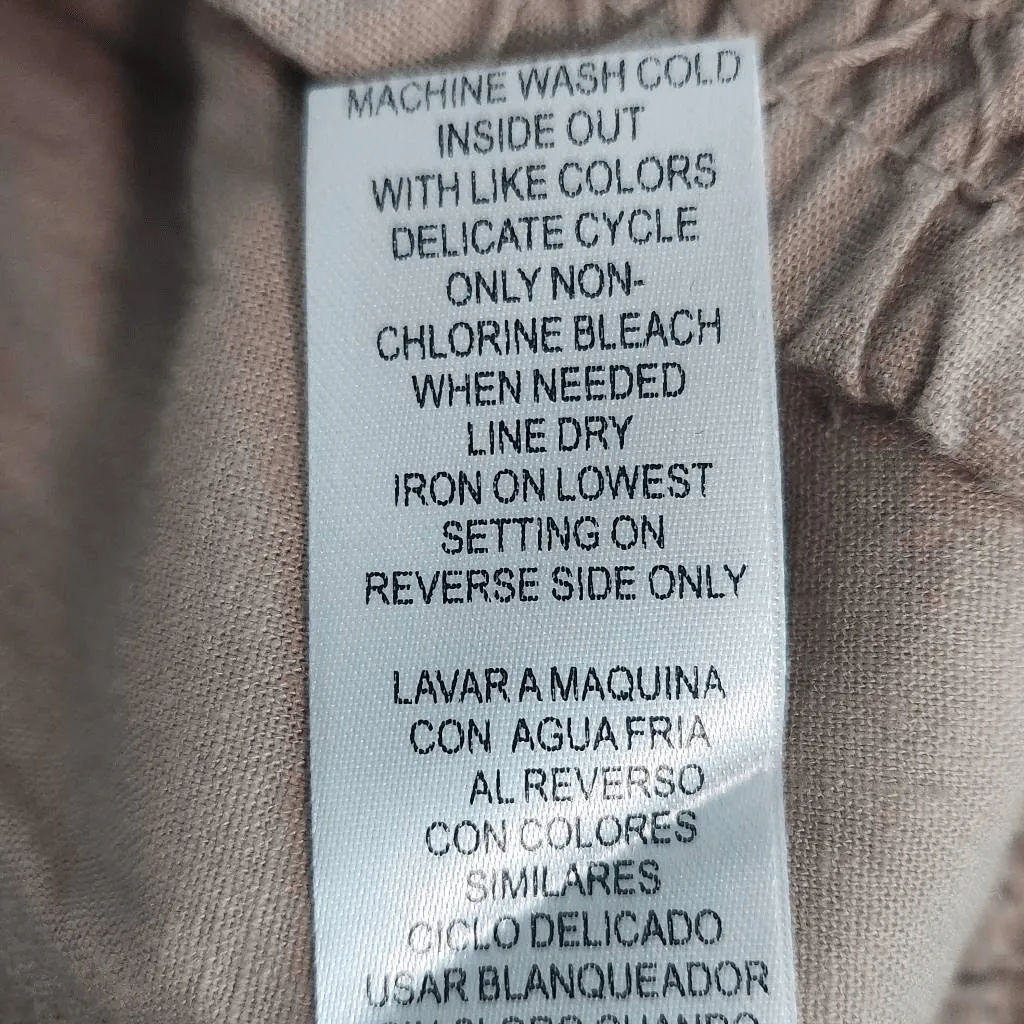 Democracy Light Brown High-Rise Linen Pull-On Shorts NWT Size 3X - Image 10