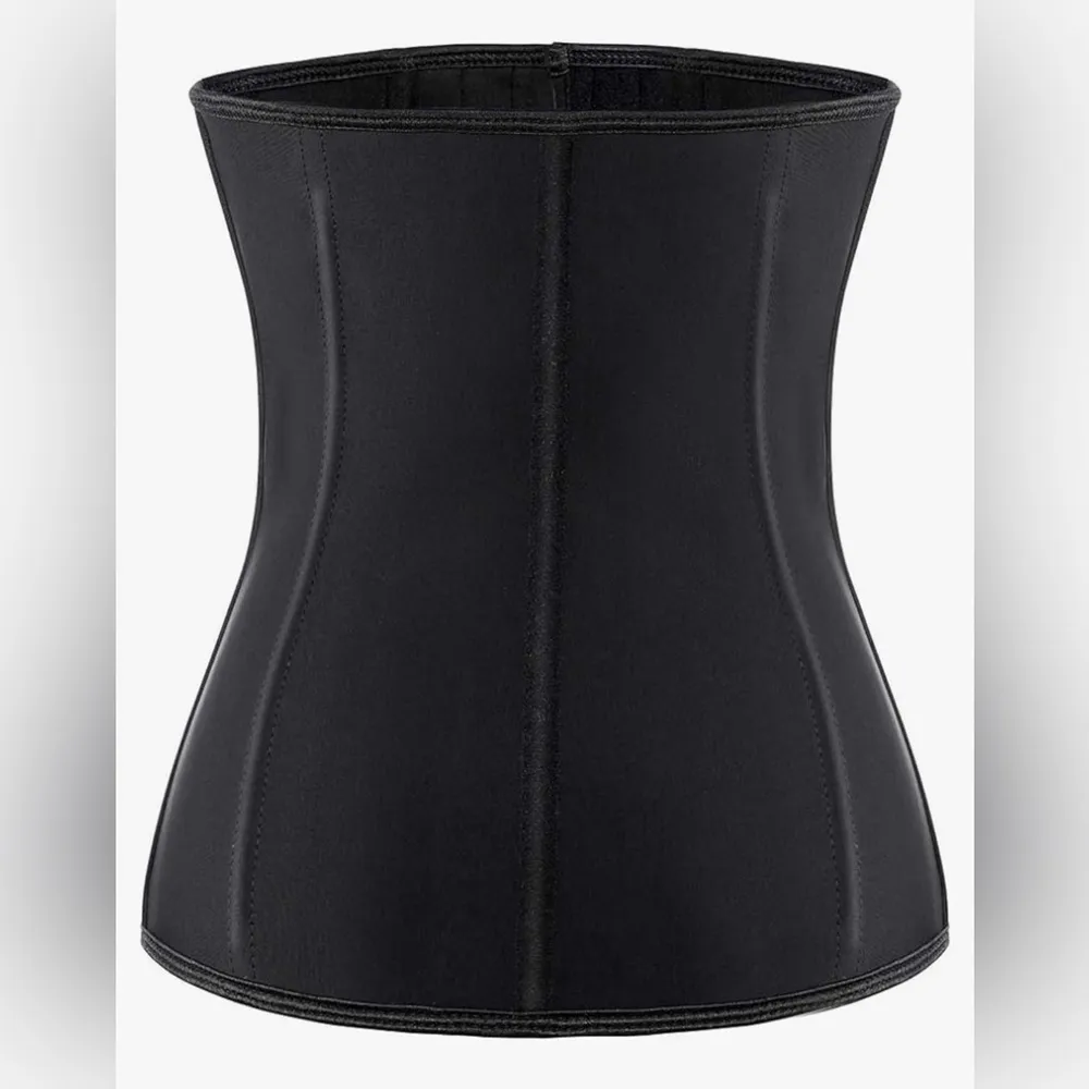 NEW Waist Trainer Corset Cincher Body Shaper Girdle Steel Bones Extender 3X Black - Image 2