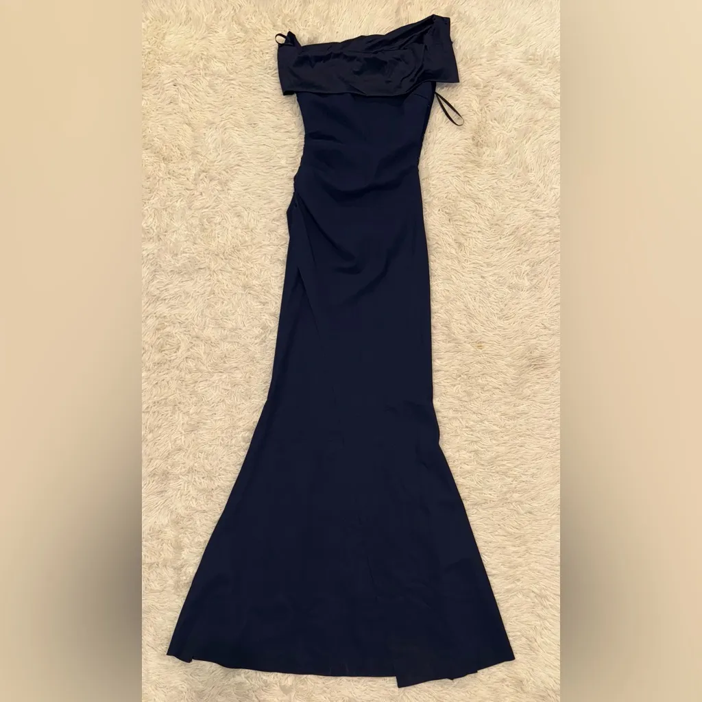 NEW Chiara Boni La Petite Robe Koppany Ruched Off the Shoulder Gown Sz 42 US 6 - Image 4