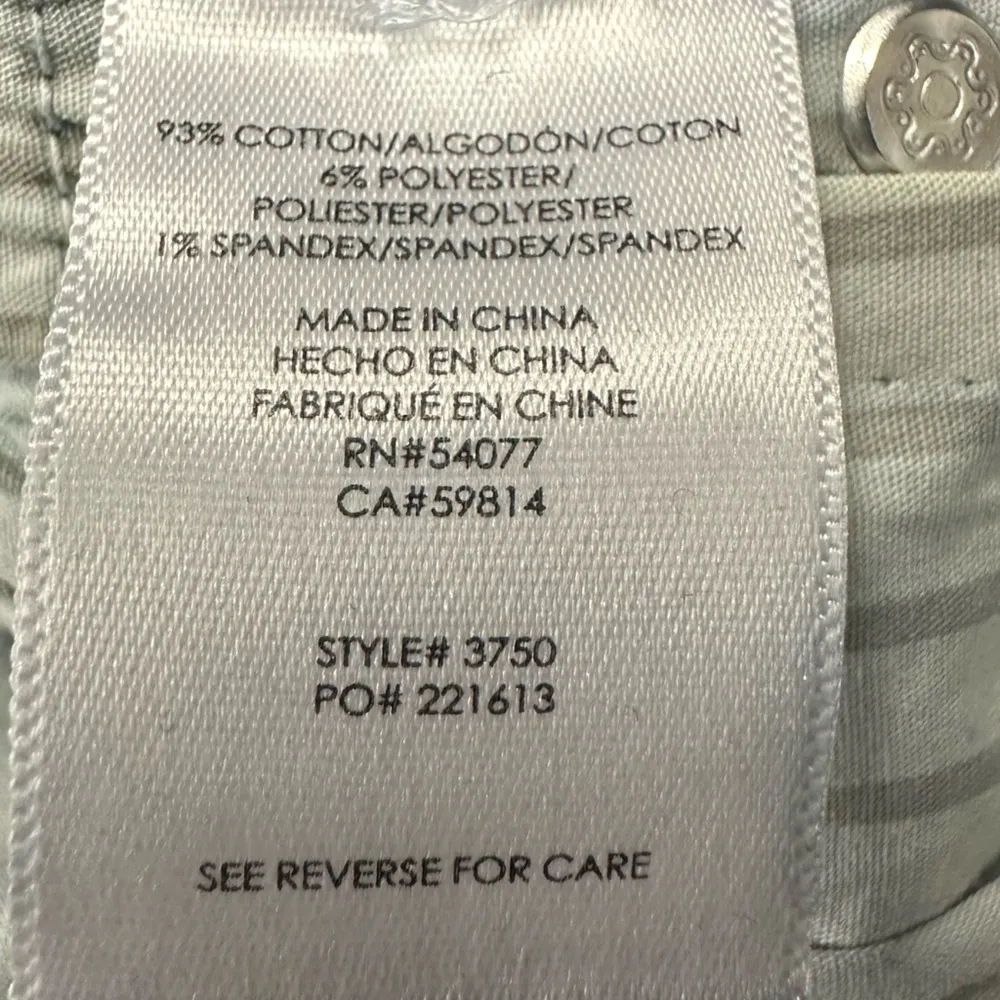 Cabi High Waist Straight Leg Dye Tuxedo Side Stripe Denim Blue Jeans Womens 4 - Image 12