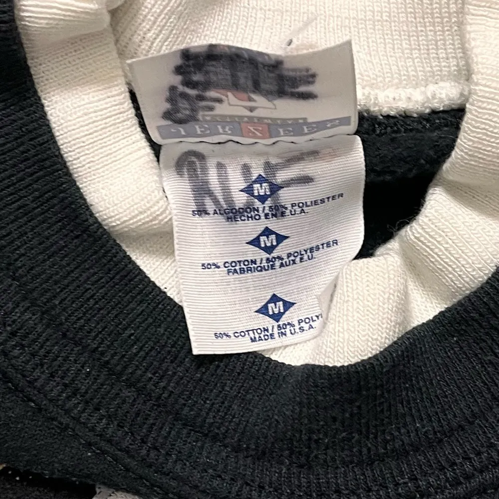 Vintage Sweatshirt Pullover Crewneck Cat Birds Winter Scene M Medium S Small - Image 4