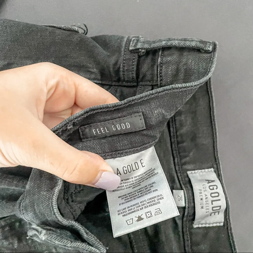 AGOLDE Sophie High Rise Skinny Crop Jeans Harlow Destructed - Image 31