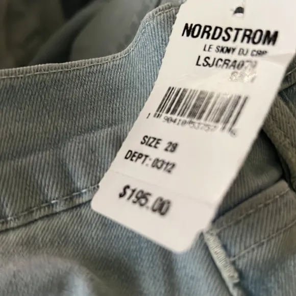 FRAME Le Skinny De Jeanne Crop Saville Light‎ Wash Jeans Size 28 NWT $195 - Image 3
