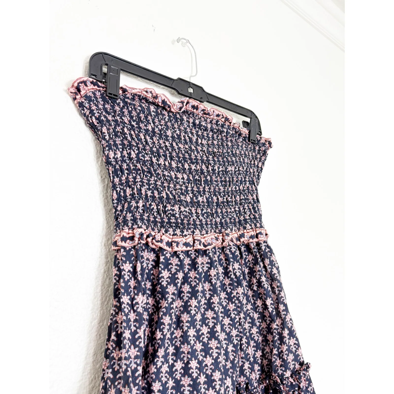 Sea New York Jasper Border Multicolor Mini Dress Size XS Cotton Boho Cut Out Blue - Image 8