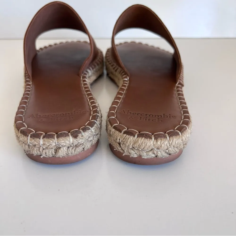 Abercrombie & Fitch Brown Espadrille Sandals - Image 6