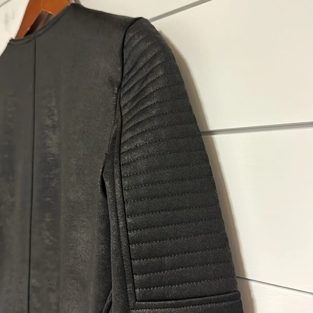 The Kooples Sport The Leather Effect Quilted Moto Jacket - Image 7