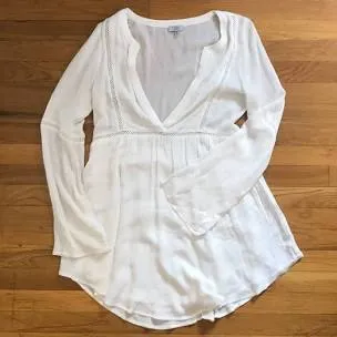 Tobi White Plunge Vneck Neckline Dress - Image 5