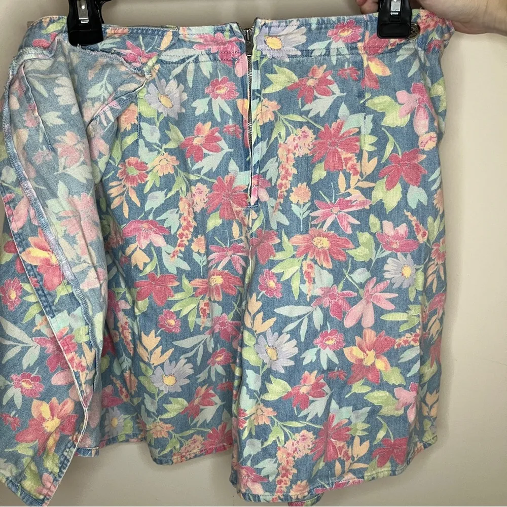 Liz Claiborne villager sport women's vintage floral print denim set Size 14 - Image 11